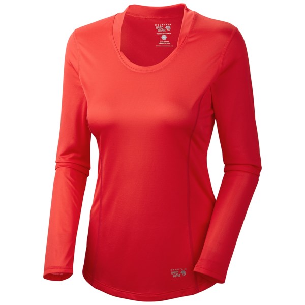 Mountain Hardwear Wicked Lite Shirt   Long Sleeve (For Women)   RED HIBISCUS (M )