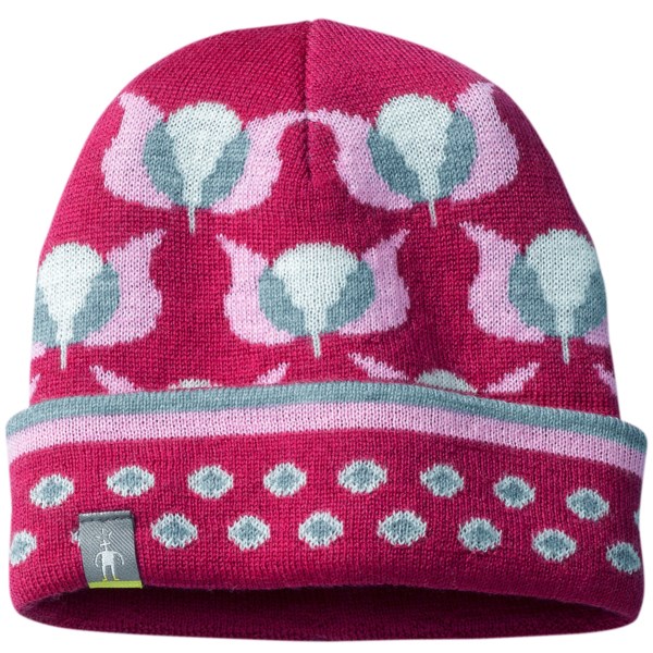SmartWool Tulip Beanie Hat   Merino Wool (For Infants and Toddler Girls)   LILAC HEATHER (6M )