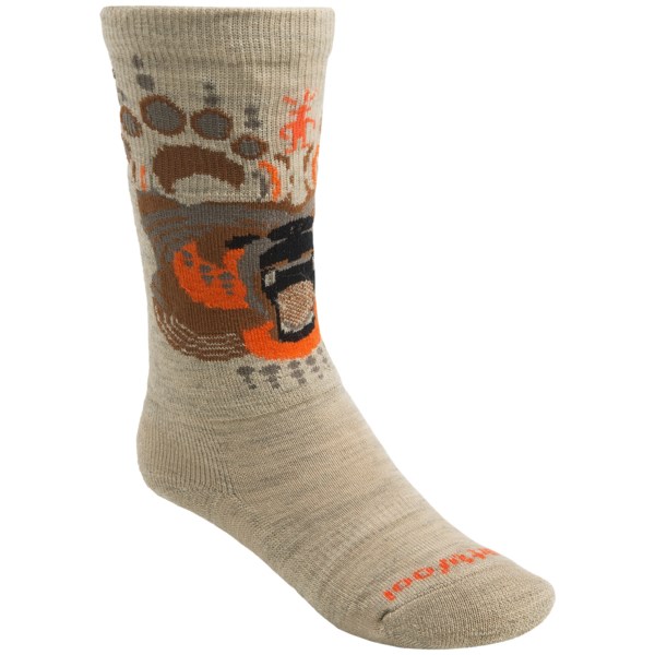 SmartWool Wintersport Bear Ski Socks   Merino Wool  Over the Calf (For Kids and Youth)   NAVY (S )