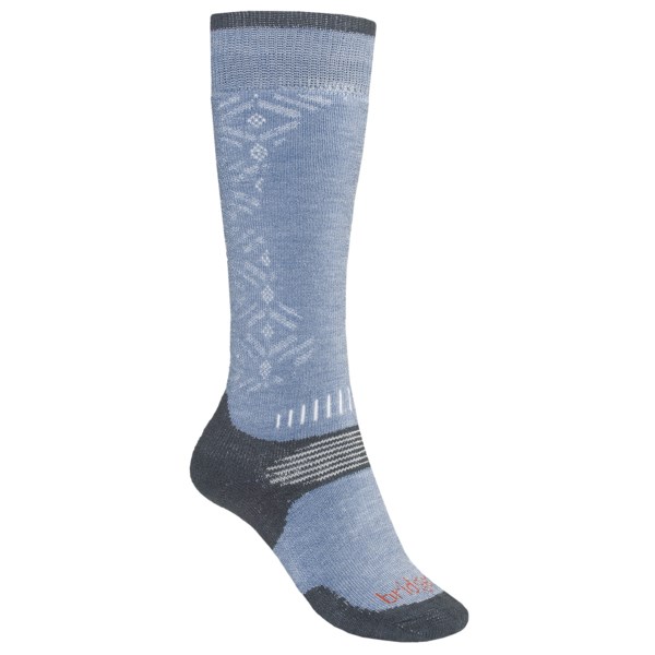 Bridgedale All Mountain Snowsport Socks   Merino Wool (For Women)   SMOKY BLUE (S )