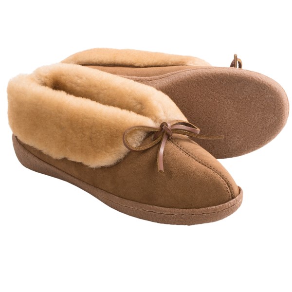 Clarks Double-faced Shearling Bootie Slippers (for Women) | Snapnation