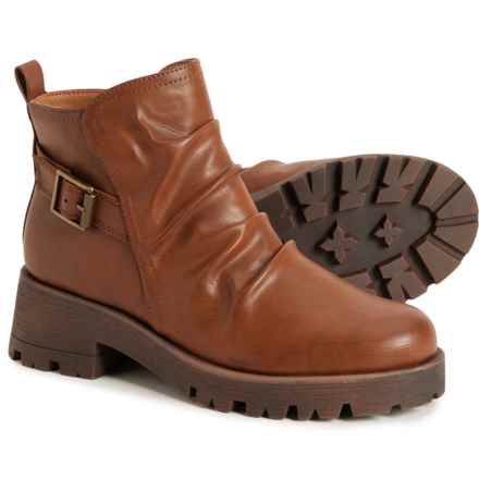 Eurosoft by Sofft Ariya Side Buckle Ruched Boots (For Women) in Brown