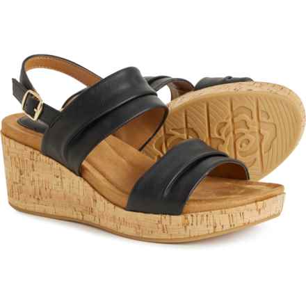 Eurosoft by Sofft Kahley Wedge Sandals (For Women) in Black