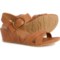 Eurosoft by Sofft Rowe Wedge Sandals (For Women) in Medium Brown