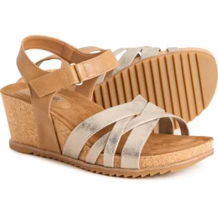 Eurosoft by Sofft Tate Wedge Sandals (For Women) in Silver Gold/Light Tan