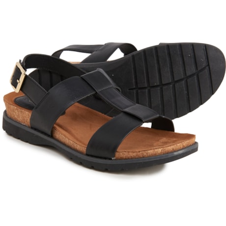 eurosoft black sandals