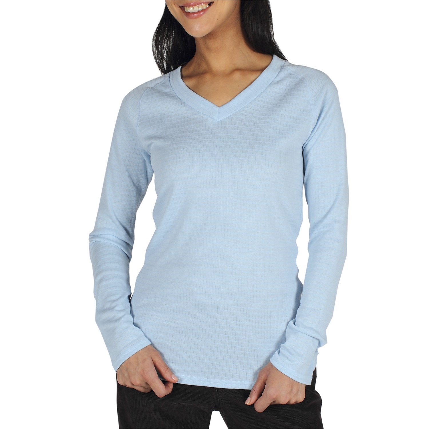 ExOfficio eXo Dri Lattice Shirt - V-Neck, Long Sleeve (For Women ...