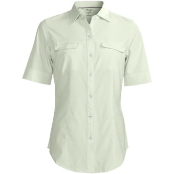 ExOfficio Kizmet Camper Shirt - UPF 50+, Short Sleeve (For Women) in Melon