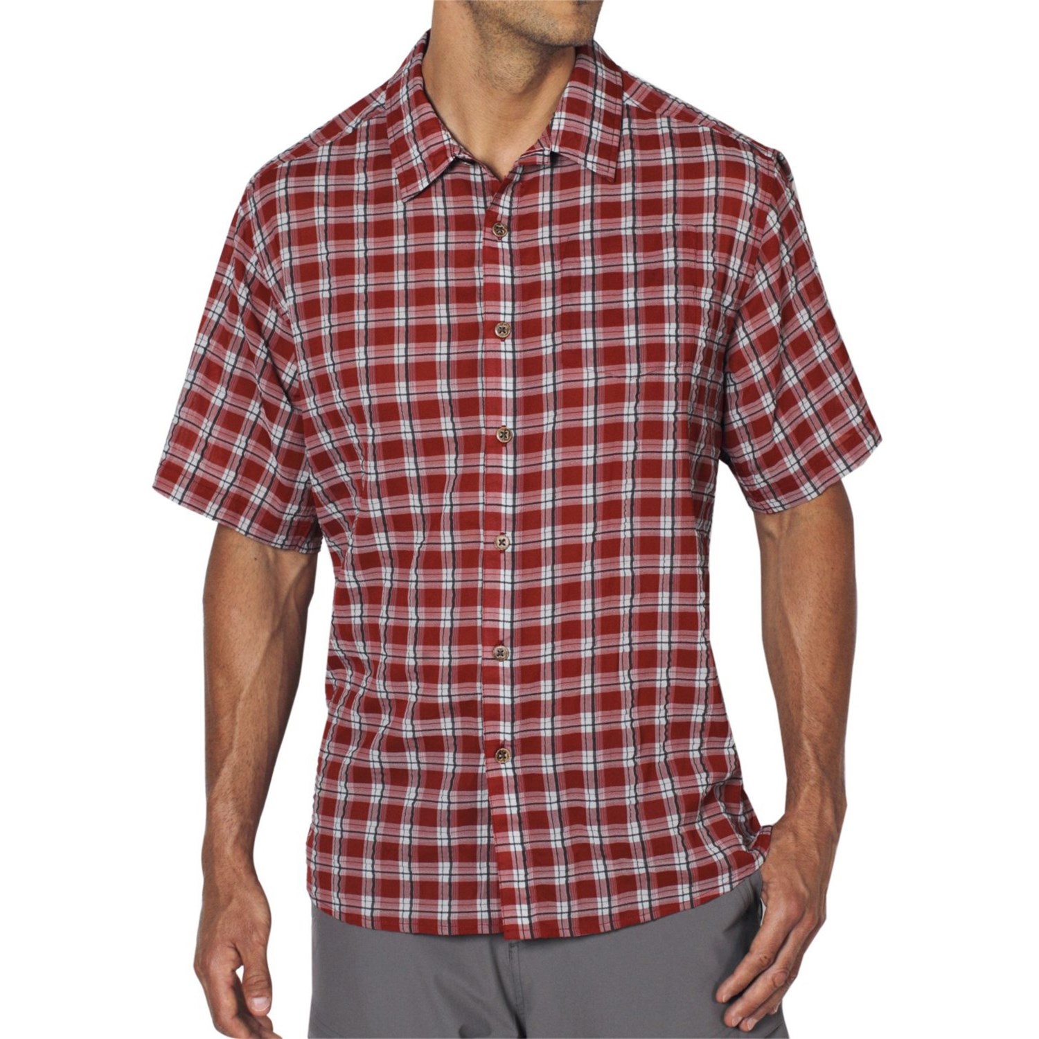 ExOfficio Next to Nothing Shirt - Plaid, Short Sleeve (For Men) - Save 32%