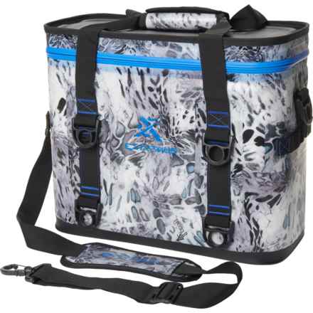 Extremus Rendu Soft 20-Can Cooler - 13.5x16” in Silver Mist/Blue