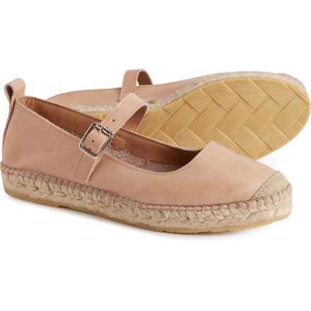 Fabiolas Made in Spain Mary Jane Espadrilles - Leather (For Women) in Nude