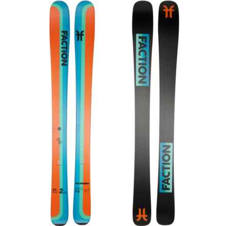 Faction Skis Dancer 2 Alpine Skis (For Boys and Girls) in Orange