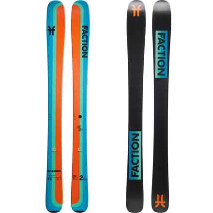 Faction Skis Dancer 2 Alpine Skis (For Boys and Girls) in Orange