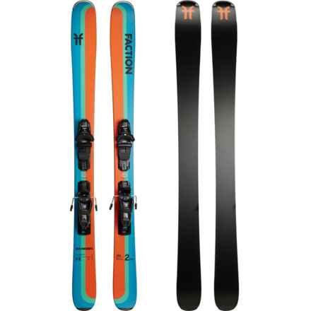 Faction Skis Dancer 2 Alpine Skis with M10 GW Bindings (For Boys and Girls) in Orange