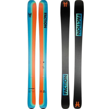 Faction Skis Dancer 2 Ski Alpine Skis (For Boys and Girls) in Orange