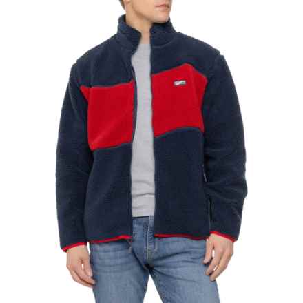 Fair Harbor Bayshore Fleece Jacket in Red Wave