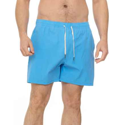 Fair Harbor Bungalow Swim Trunks - Built-In Liner in Blue Grotto