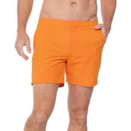 Fair Harbor Sextant Swim Trunks - Built-In Liner in Italy Aperol