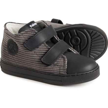 Falcotto Boys Michael Tess High-Top Sneakers in Anthracite/Black