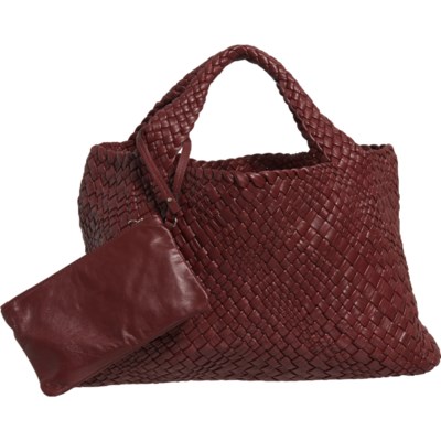 maroon tote bag