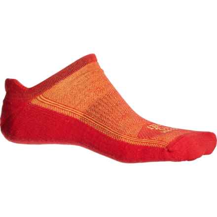 Farm to Feet Austin Light Cushion Low Socks - Merino Wool, Below the Ankle (For Men) in Molten Lava/Buttercup