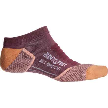 Farm to Feet Damascus LTC Low-Cut Socks - Merino Wool, Below the Ankle (For Women) in Plum