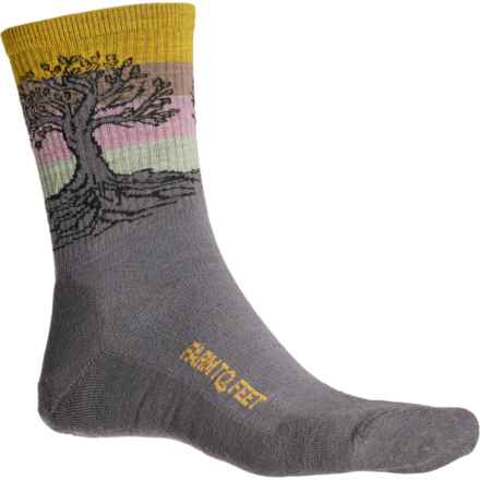 Farm to Feet Eureka Light Cushion Trail Socks - Merino Wool, 3/4 Crew (For Women) in Rabbit