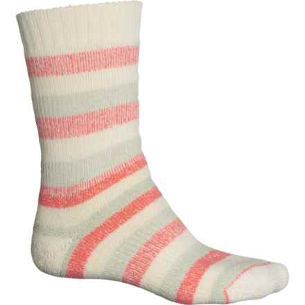 Farm to Feet White Mountain Lounger Socks - Merino Wool, Crew (For Men) in Reseda Dubarry