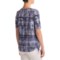 253TX_2 FDJ French Dressing Batik Side-Ruched Shirt - Short Sleeve (For Women)