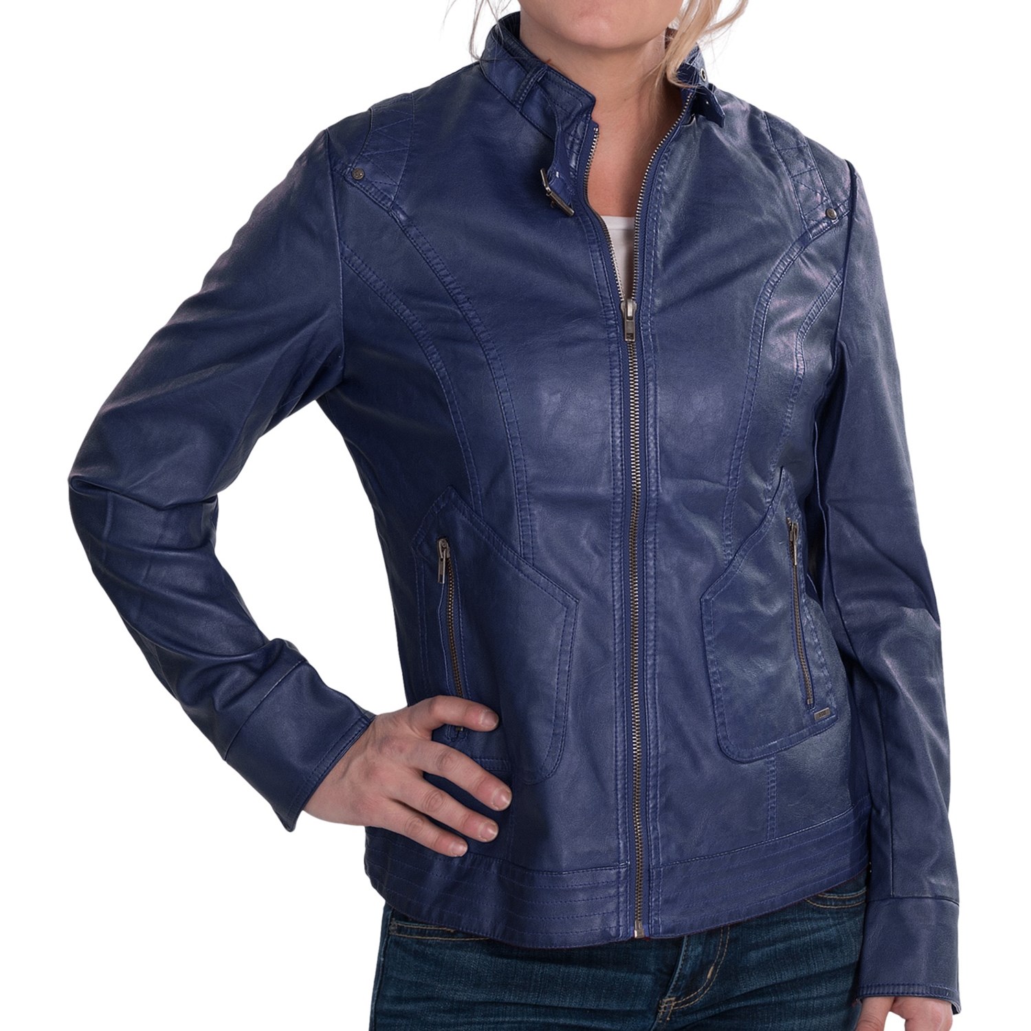 FDJ French Dressing Faux-Leather Jacket (For Women) - Save 48%