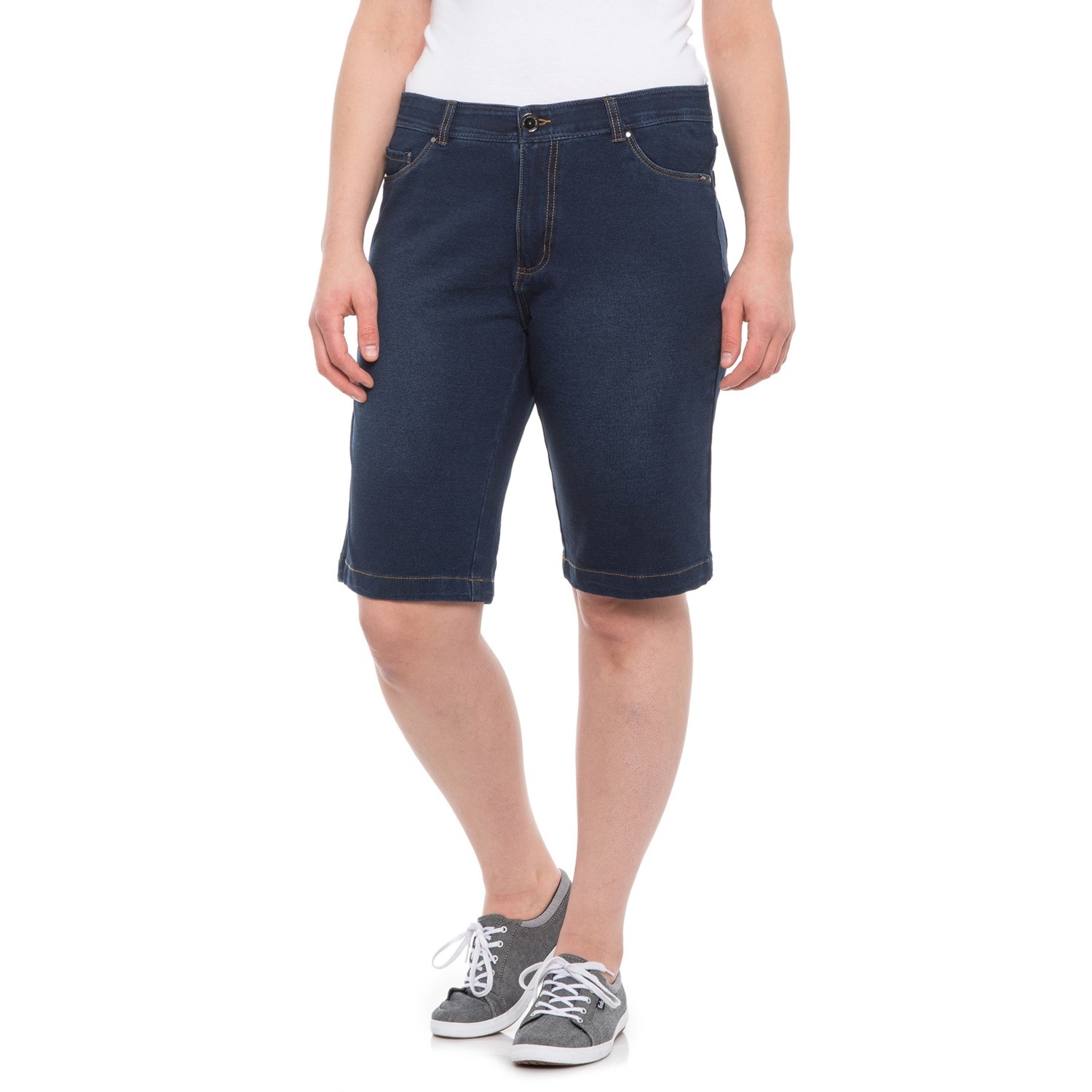 FDJ French Dressing Indigo Olivia Bermuda Shorts (For Women) Save 43