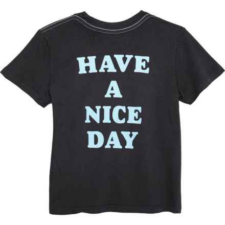 Feather 4 Arrow Boys Have a Nice Day Vintage T-Shirt -  Short Sleeve in Black/Blue