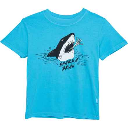 Feather 4 Arrow Boys Sharka Brah Vintage T-Shirt - Short Sleeve in Blue Grotto