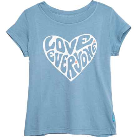 Feather 4 Arrow Girls Cultivate Peace T-Shirt - Short Sleeve in Washed Indigo