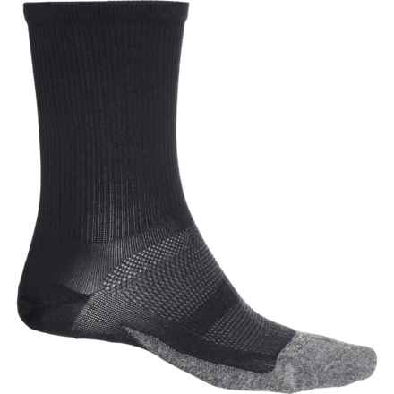 Feetures Elite Light Cushion Mini Socks - Crew (For Men) in Black