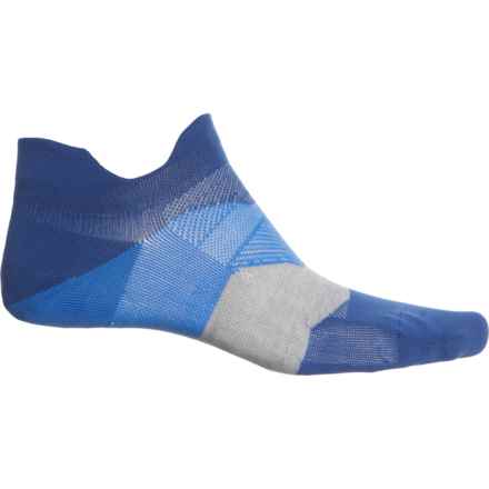 Feetures Elite Ultralight Cushion No-Show Tab Socks - Below the Ankle (For Men) in Buckle Up Blue