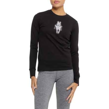 Fera Ski Bunny Shirt - Long Sleeve in Black