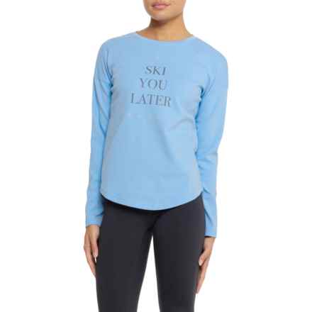 Fera Ski You Later Shirt - Long Sleeve in Cornflower