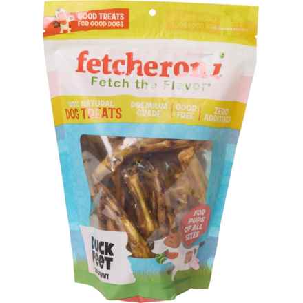 FETCHERONI Duck Feet Dog Treats - 20-Pack in Duck