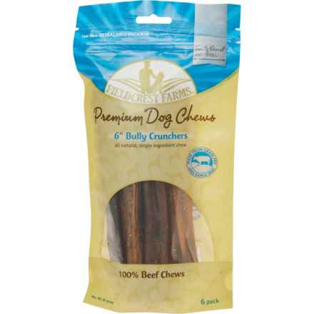 Fieldcrest Farms Bully Crunchers Dog Chews - 6-Pack, 6” in Multi