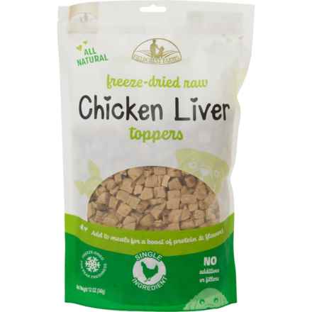 Fieldcrest Farms Freeze-Dried Raw Liver Dog Food Toppers - 12 oz. in Chicken Liver