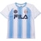 Fila Big Boys Striped Soccer Jersey - Short Sleeve in White/ Argentina Blue