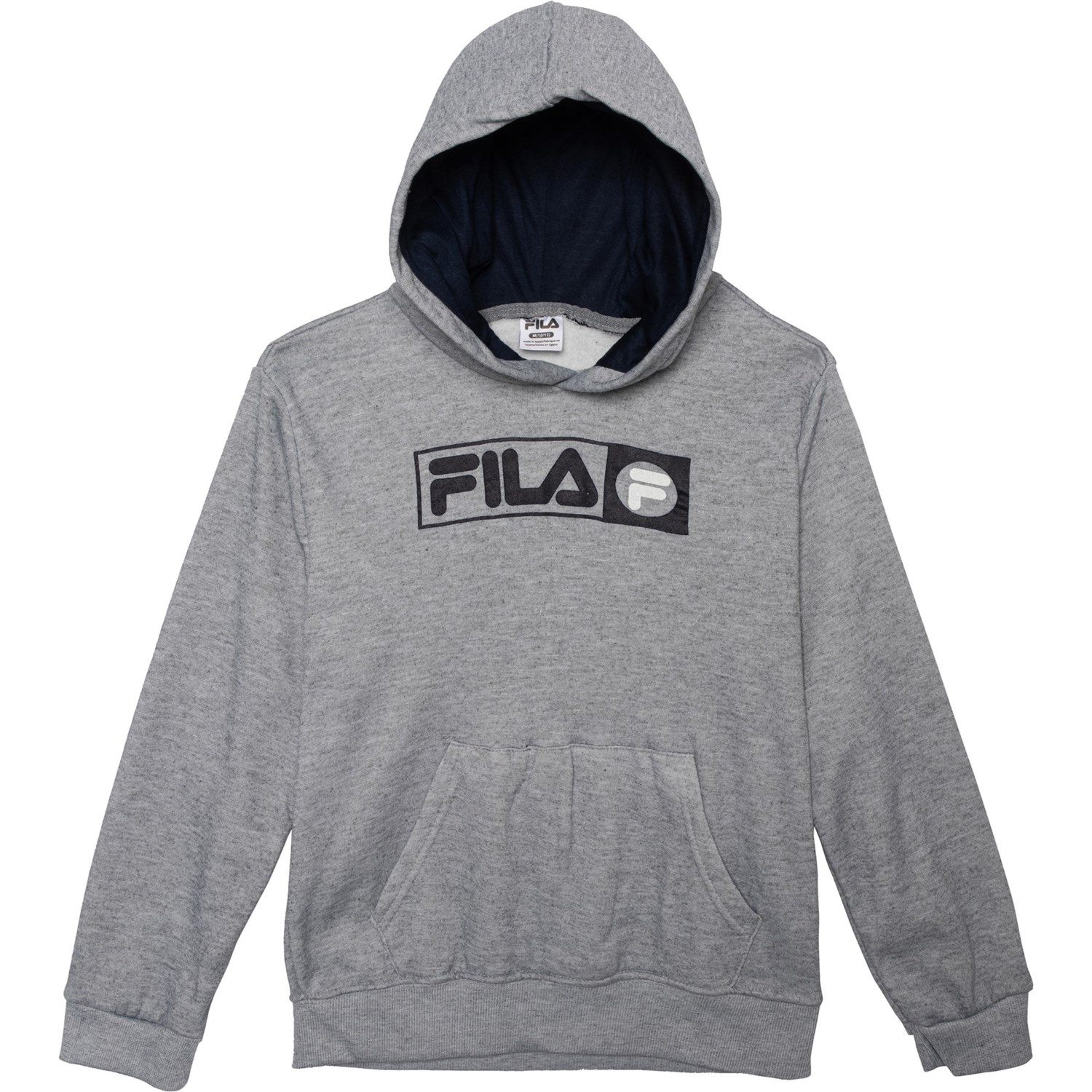 fila men's logo fleece hoodie