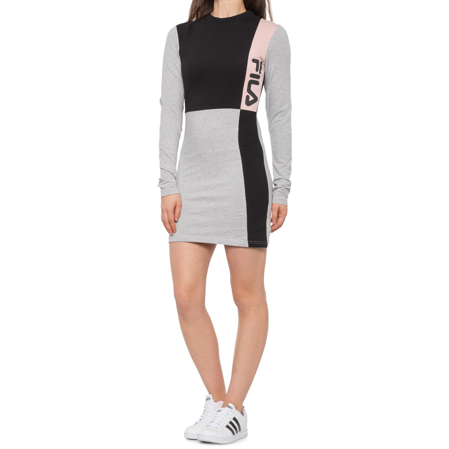 long sleeve fila dress