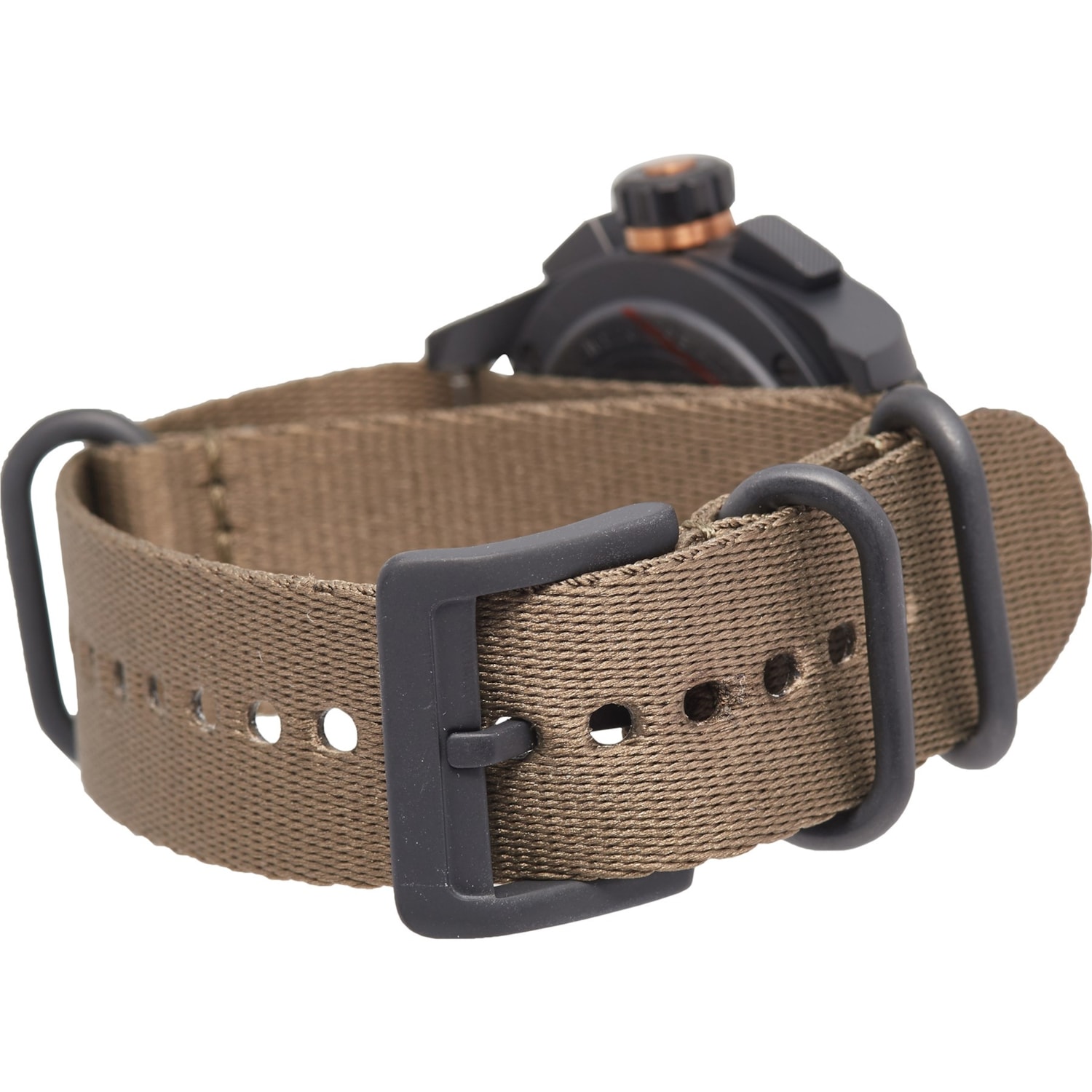 filson black chronograph watch