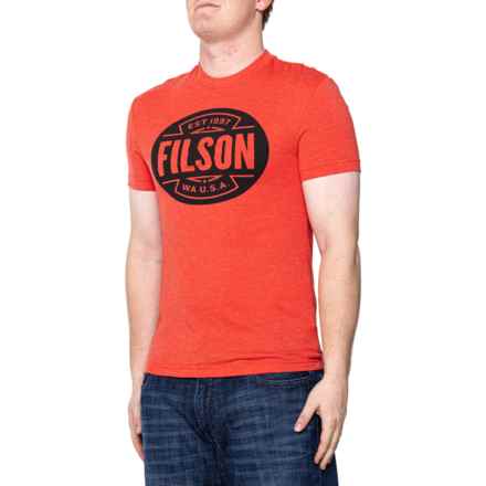 Filson Buckshot T-Shirt - Short Sleeve in Cardinal Red