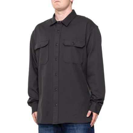 Filson Chino Twill Shirt - Long Sleeve in Faded Black