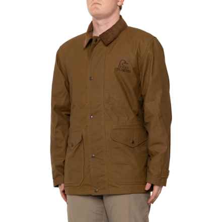 Filson Cover Cloth Mile Marker Coat - Ducks Unlimited in Rugged Tan