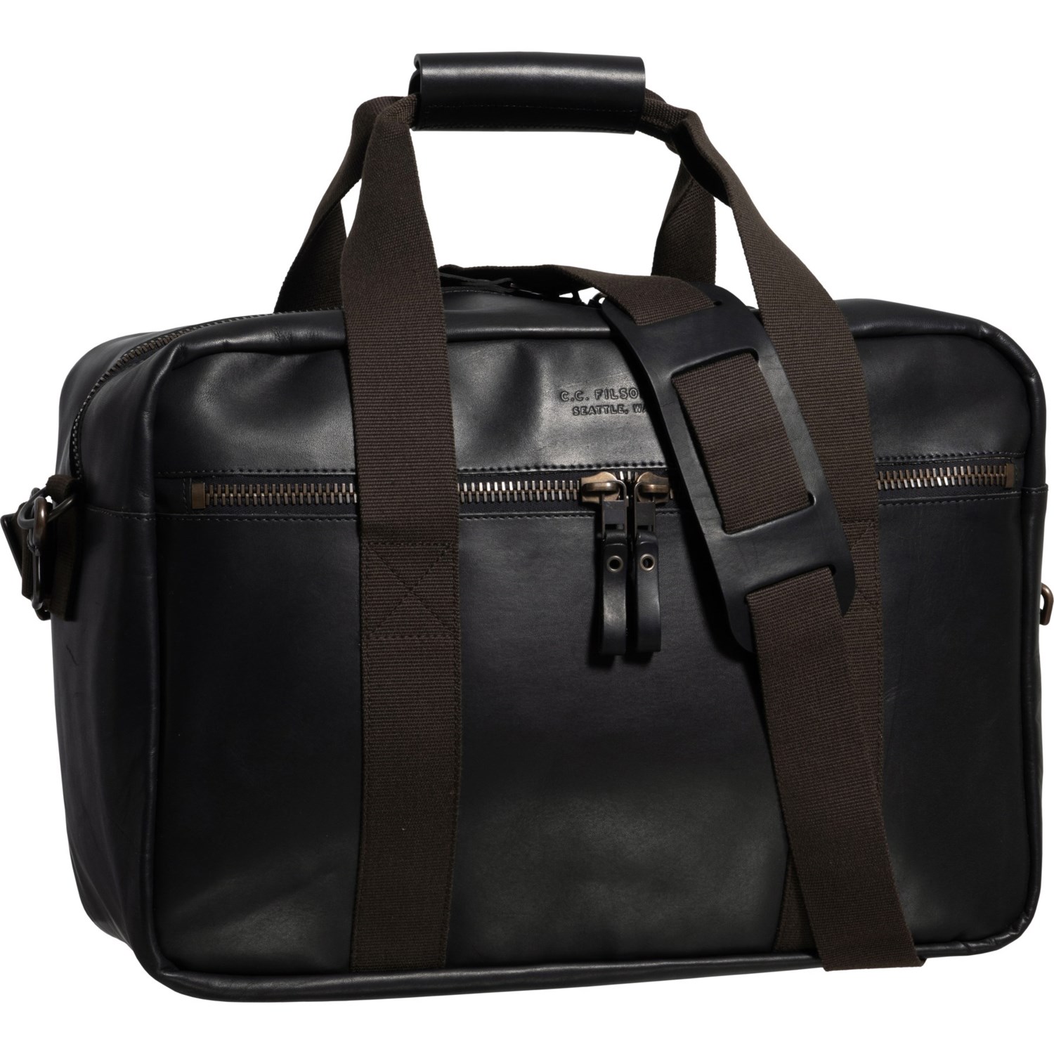 Filson Dawson Duffel Bag Leather, Black Save 46