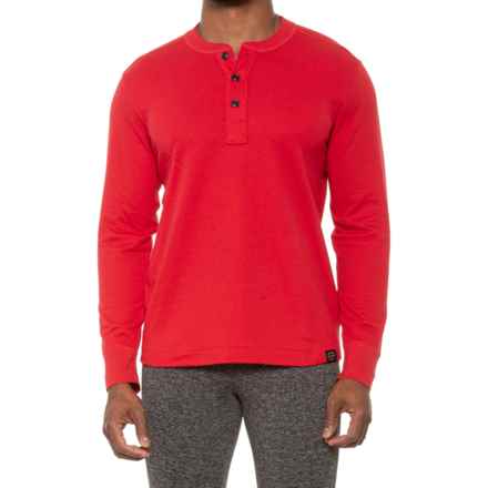 Filson Double-Layer Henley Shirt - Long Sleeve in Red